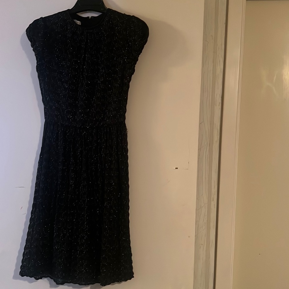 Black shimmery cocktail dress